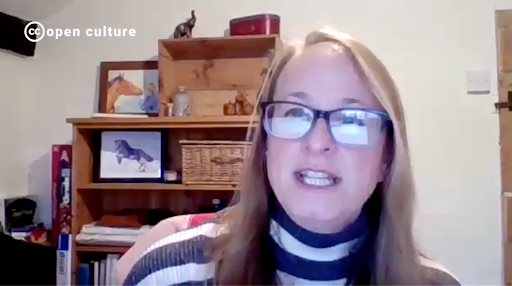 Screenshot from Christy Henshaw from Open Culture Voices by Creative Commons, Creative Commons Attribution 4.0 License